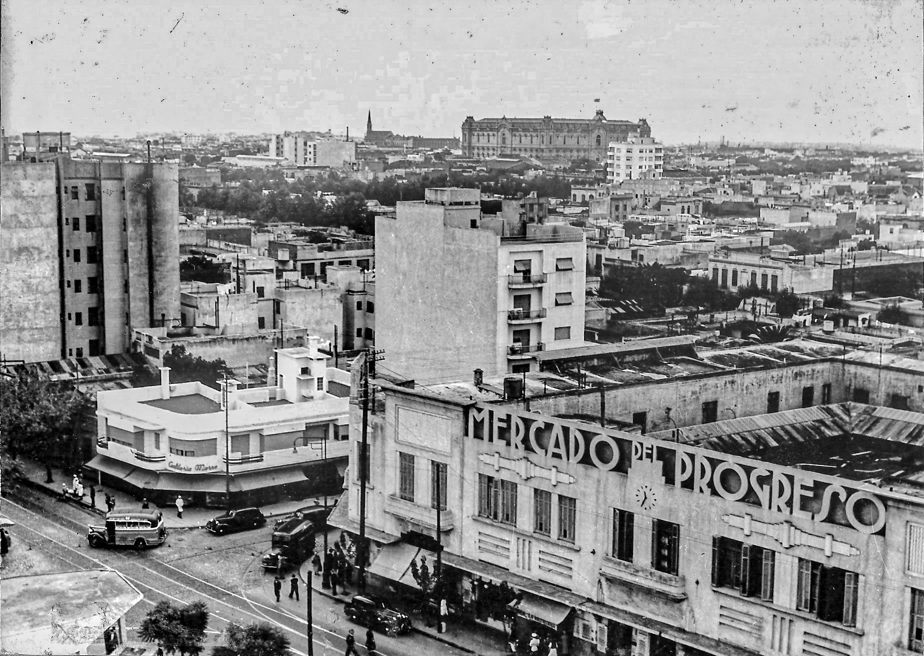 Fachada del Mercado del Progreso - Rivadavia y Centenera 1940